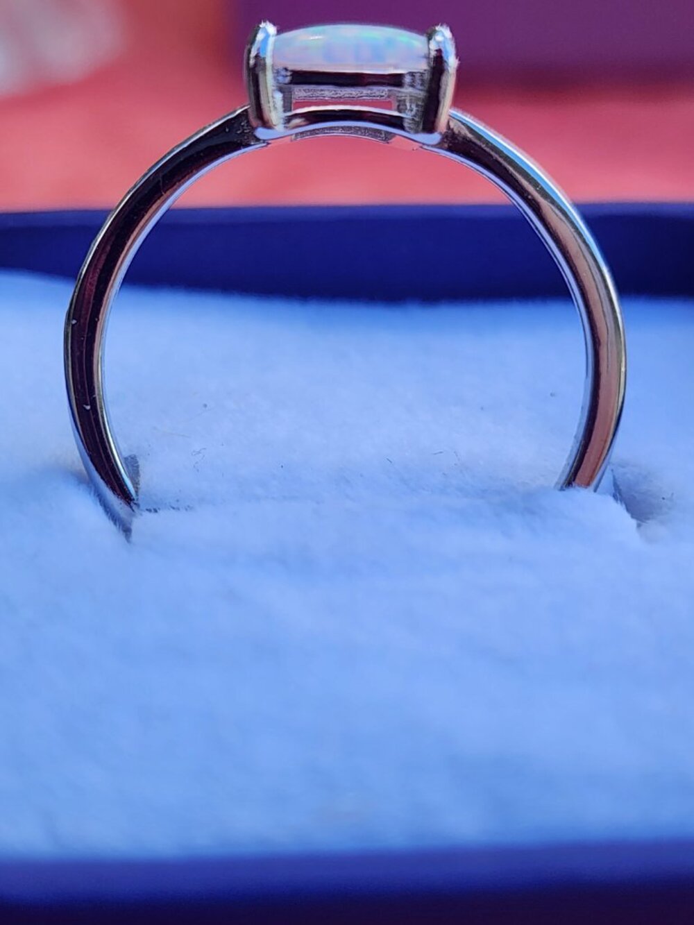 Lab Created Opal Ring - Picture 4 of 6